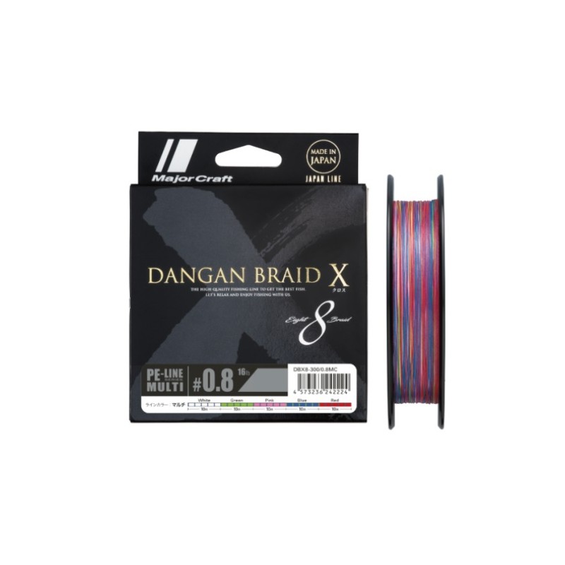 Major Craft DANGAN BRAID X X8 - Multicolor