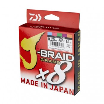 Trenzado Daiwa J-Braid Grand x 8 (Multicolor) - 300M